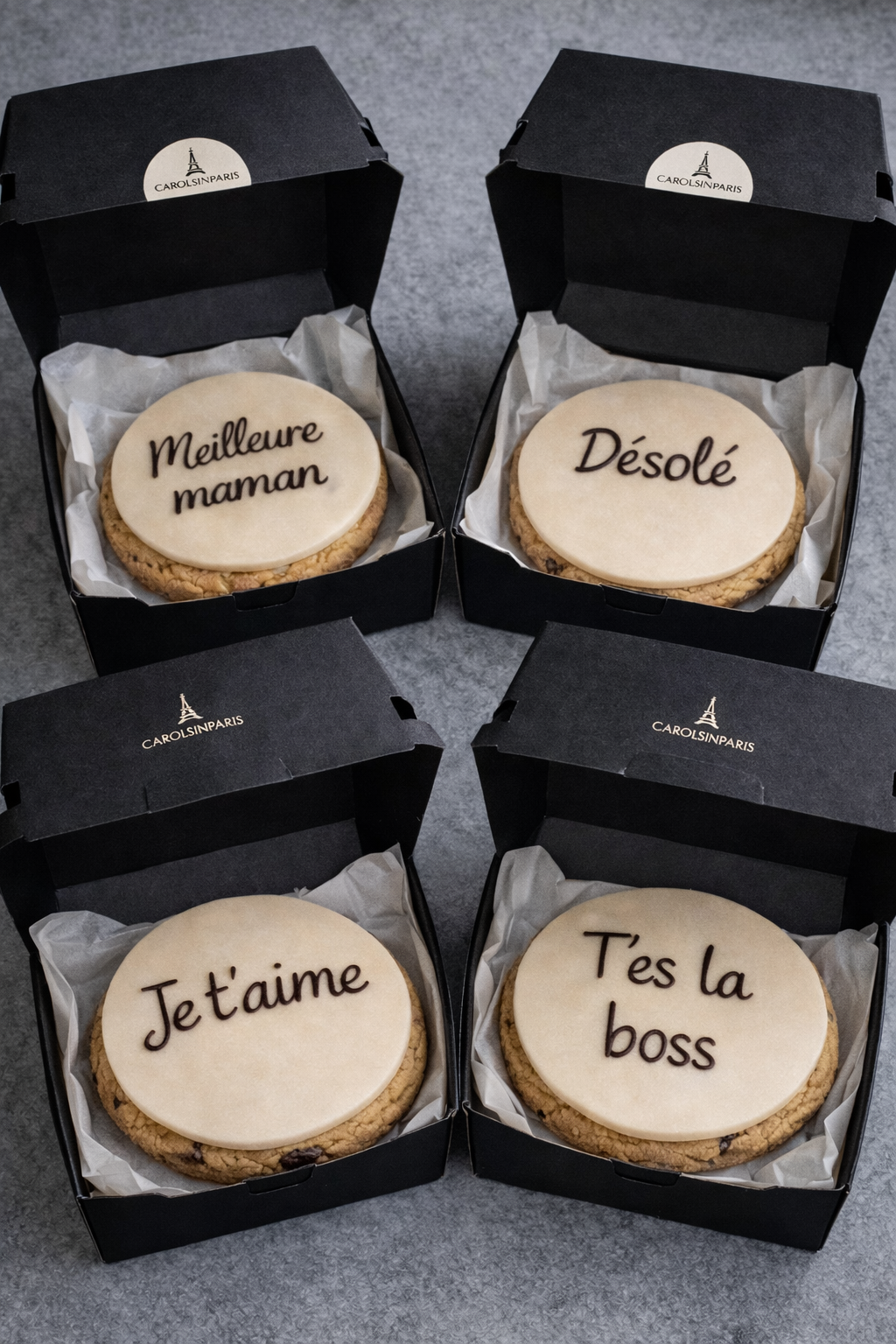 Bento Cookie Personnalisable – Message & Déco sur Mesure | Carol's in Paris